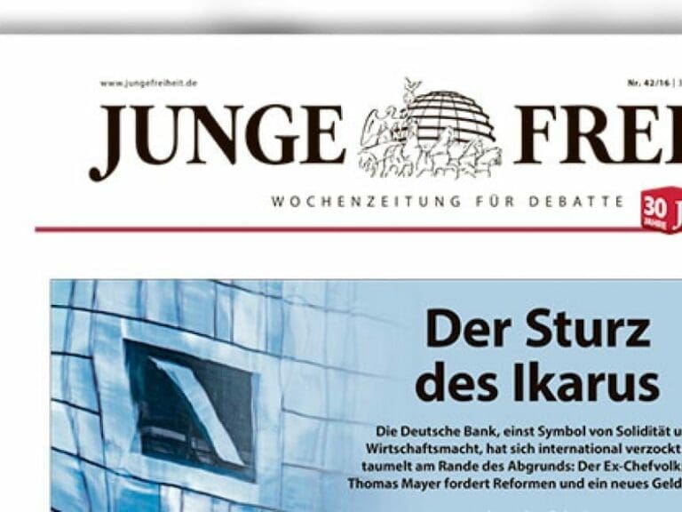Presserat fordert von Junger Freiheit Zensur — Bild: Junge Freiheit / facebook.com