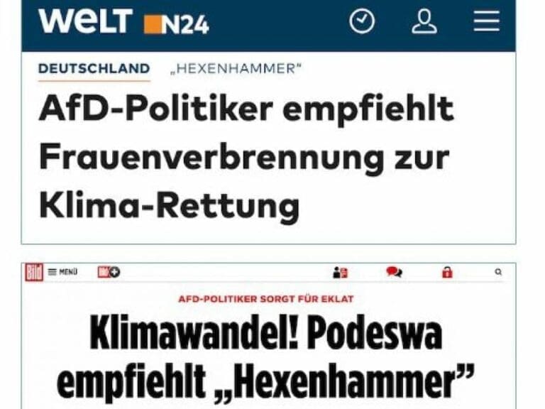 Fake-News-Kampagne gegen AfD-Rede — Bild: Screenshot / http://uebermedien.de