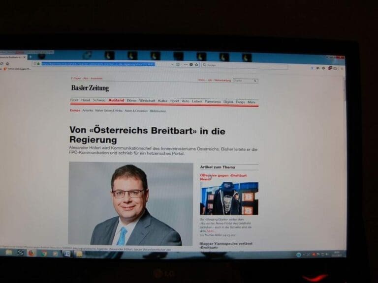 "FPÖ-Nähe" als Grund für negative Presse — Bild: unzensuriert.at