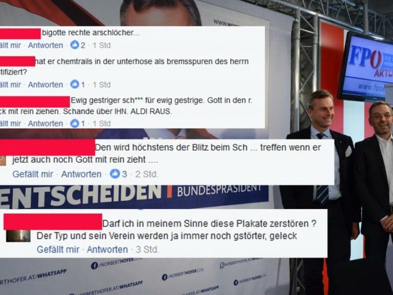 Linke gönnen Hofer Gottes Segen nicht — Bild: Unzensuriert.at