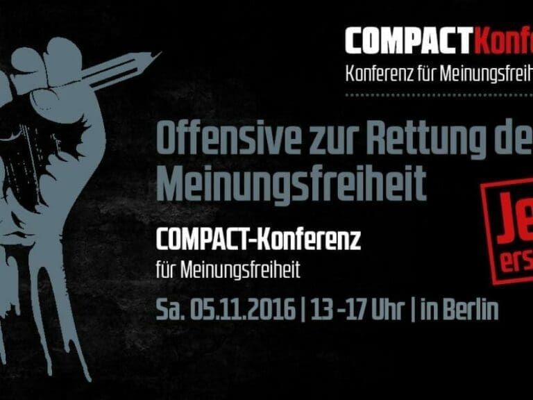 Livestream von der COMPACT-Konferenz — Bild: COMPACT Magazin