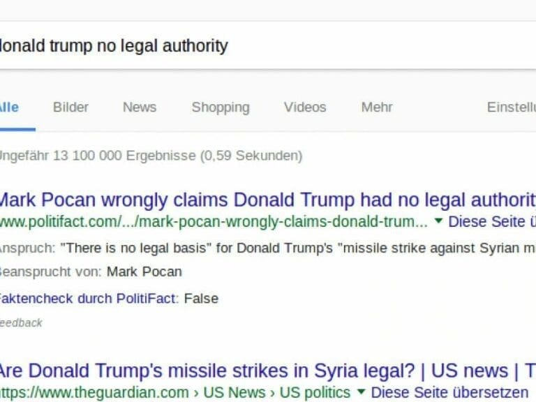 Google lässt Wahrheitsgehalt seiner Suchergebnisse von fragwürdigen “Faktenprüfern” bestimmen — Bild: Bildschirmfoto