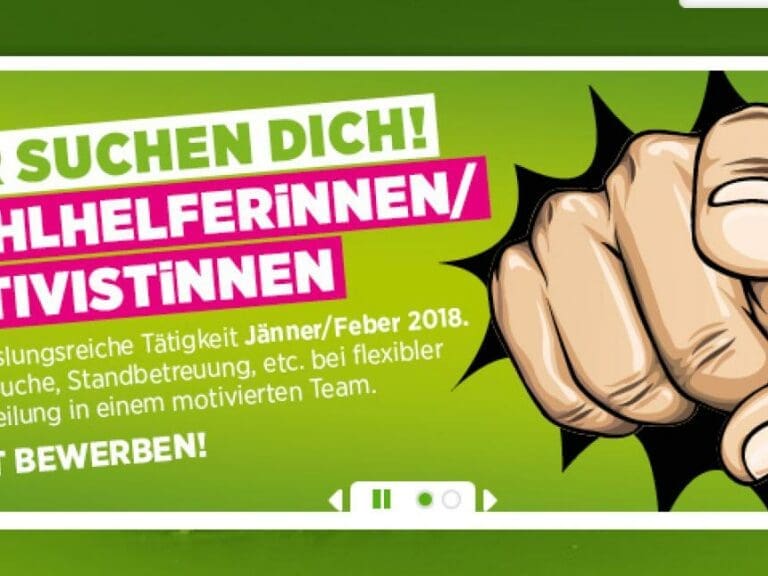 "Den Arsch abfrieren" für die Kärntner Grünen? — Bild: Die Grünen Kärnten
