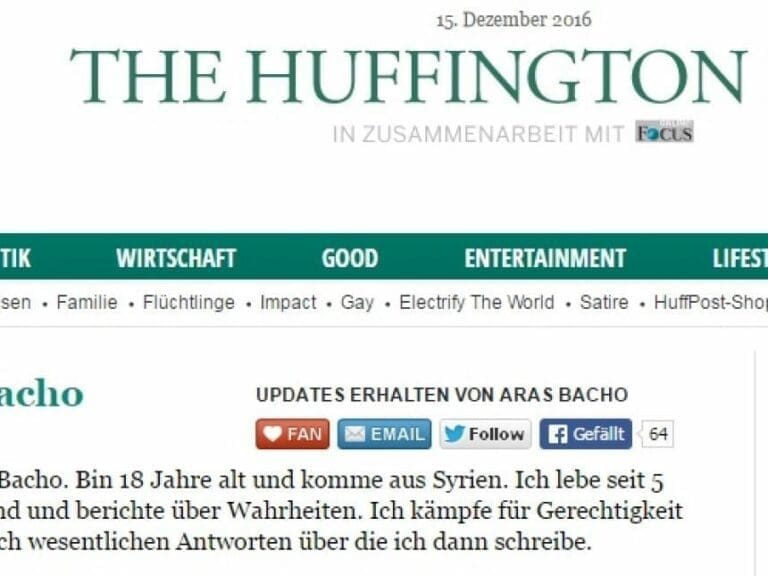 Keine Satire! Syrischer Autor will FPÖ verbieten — Bild: Screenshot / The Huffington Post