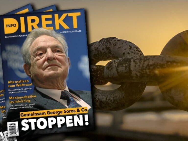 Globalisierungs-Ikone George Soros stoppen! — Bild: Info-DIREKT