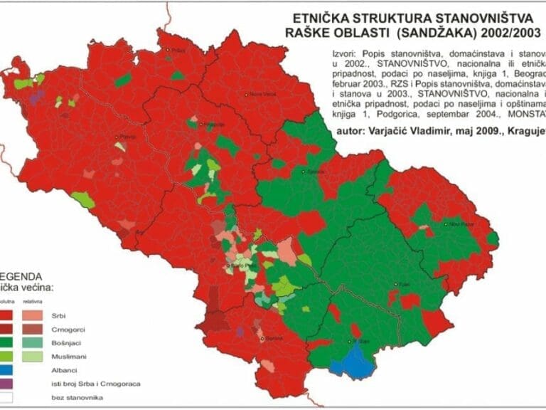 Sandschak-Moslems fordern Autonomie — Bild: Varjacic Vladimir / Wikimedia (PD)