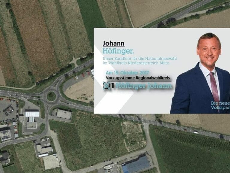 Deckt ÖVP-Mandatar Höfinger einen Betrüger? — Bild: Bildschirmfoto Google Maps, johann-hoefinger.at