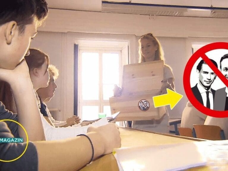 Linke Polit-Propaganda in Waldorf-Schule — Bild: unzensuriert.at