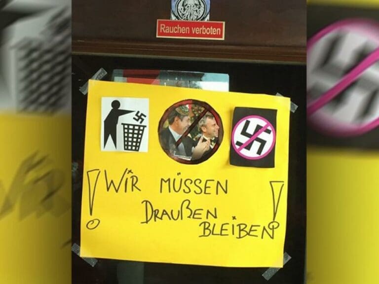 Nazis, Strache und Hofer in Lokal unerwünscht — Bild: z.V.g.