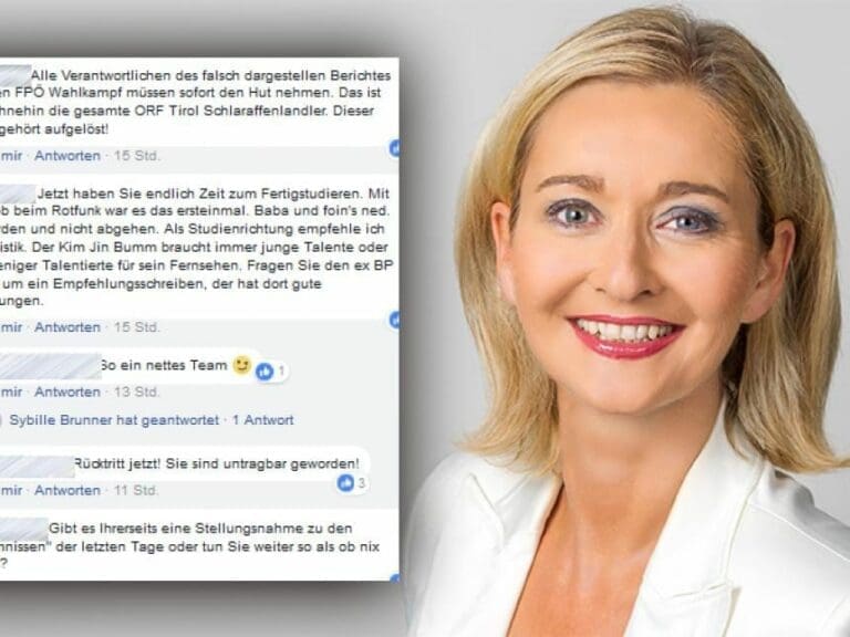 ORF-Skandal in Tirol: Redakteurin schweigt — Bild: Wikipedia, Capoliveri (CC-BY-SA 4.0), Screenshots Facebook