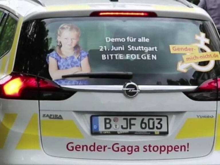 Gender mich nicht! Demo gegen rot-grüne Einfalt — Bild: Youtube-Screenshot: Spot: Gender mich nicht!
