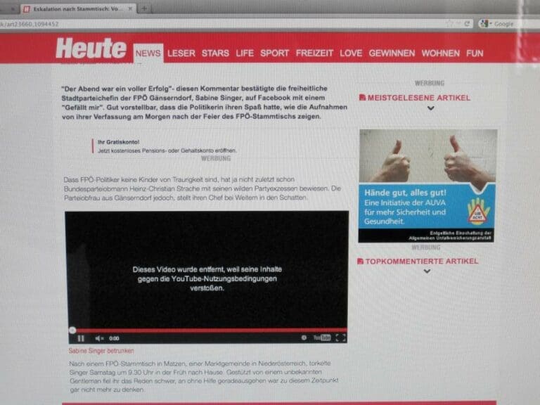 Presserat verurteilt "Heute" und "Österreich" — Bild: Screenshot heute.at