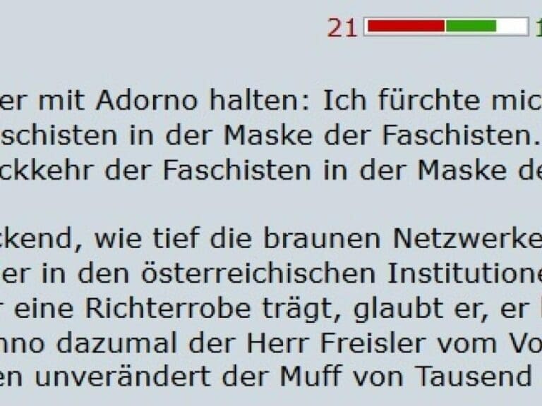 Nazi-Verharmlosung bleibt im Standard online — Bild: Screenshot / derstandard.at