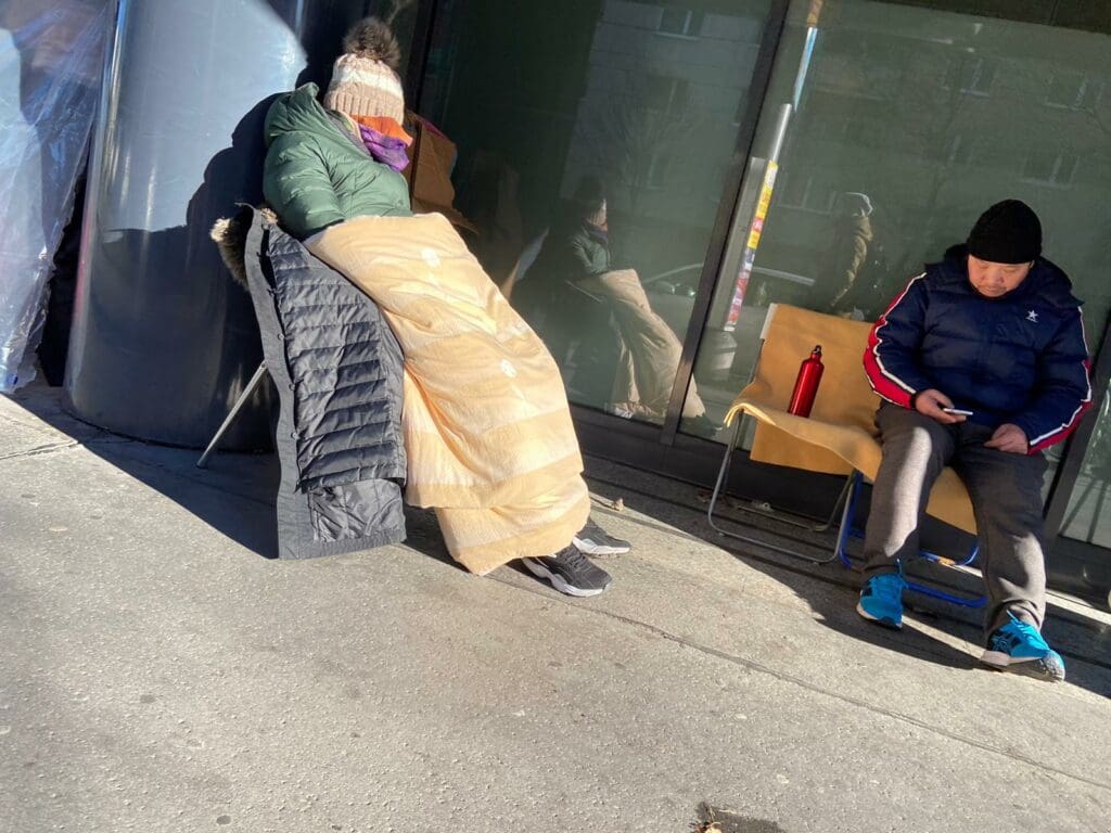 Campieren für Aufenthaltstitel