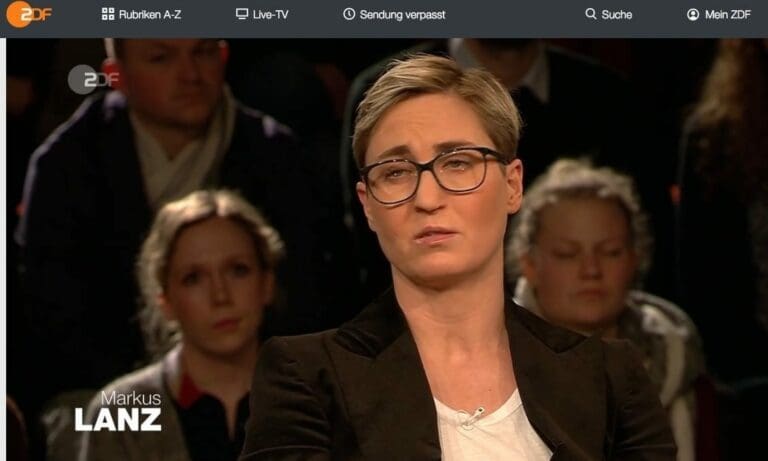 Screenshot / ZDF / Markus Lanz / Susanne Hennig-Wellsow — Screenshot ZDF