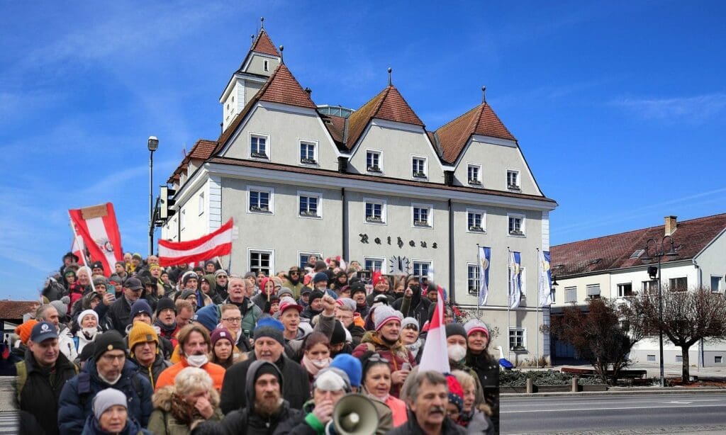 Corona-Demo Gänserndorf / Symbolbild