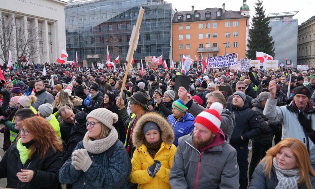 Demo in Innsbruck 9.1.22