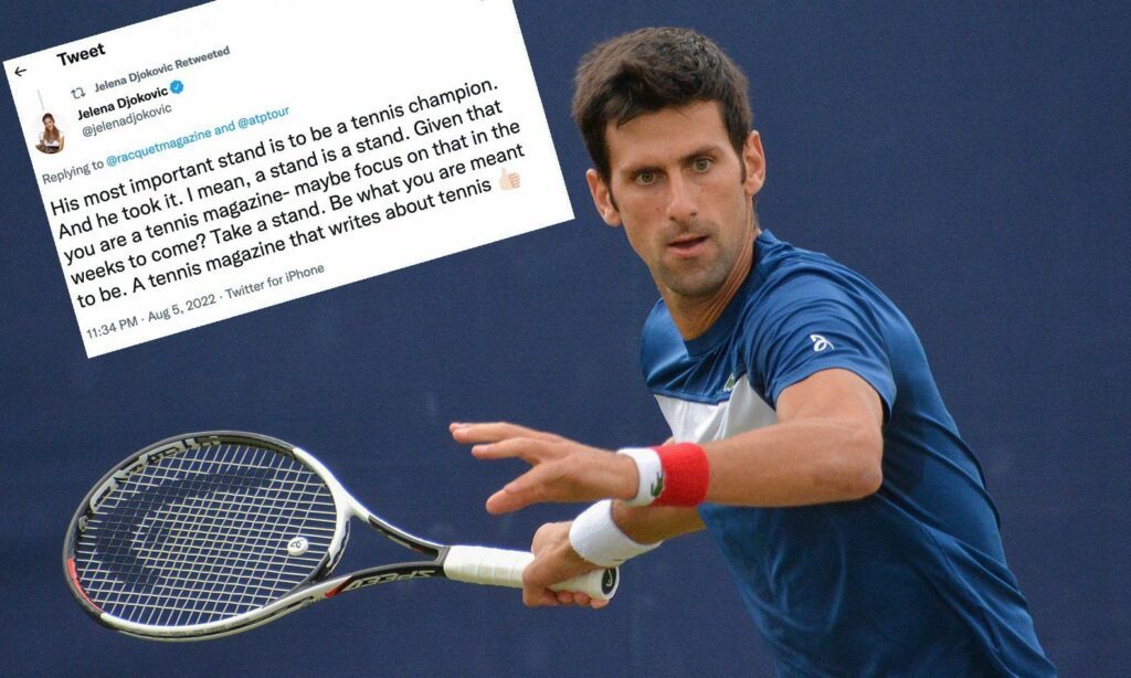 Novak Djokovic / Tweet von Jelena Djokovic