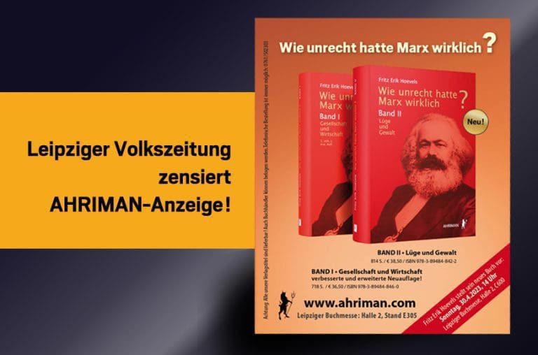 Zeitung verweigert Anzeige des Ahriman-Verlags — Ahriman-Verlag