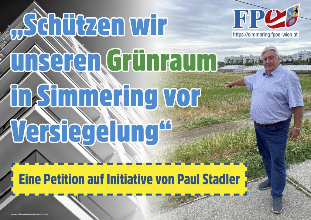 Petition gegen Versiegelung, Paul Stadler