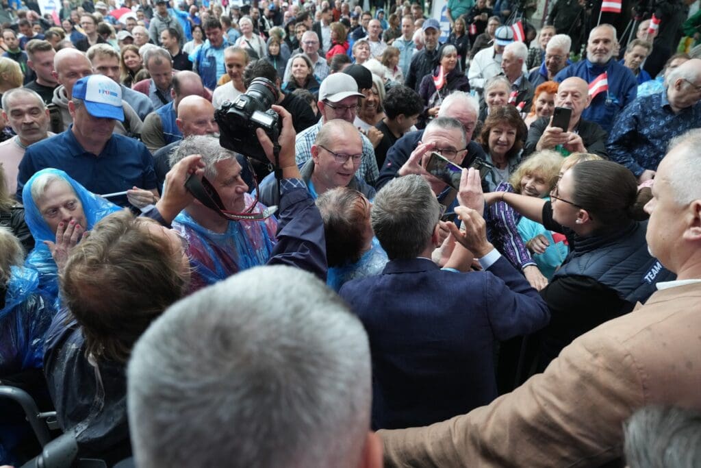 Herbert Kickl Tour in Wien-Floridsdorf