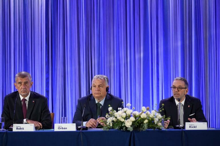 Kickl (FPÖ), Orbán (Fidesz), Babiš (ANO) — FPÖ