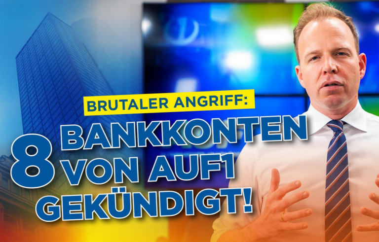 AUF1 Konten gekündigt: Machtkartell will Finanzierung lahmlegen — screenshot AUF1