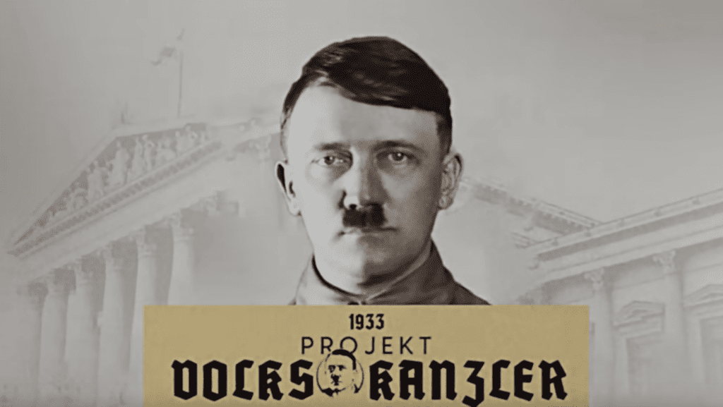 Adolf Hitler, Screenshot Video Plattform Freies Österreich