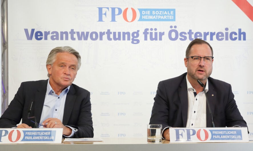 Peter Westenthaler und Chritian Hafenecker