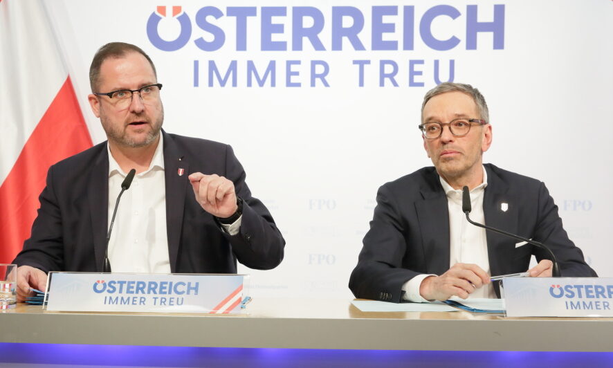 Christian Hafenecker und Herbert Kickl