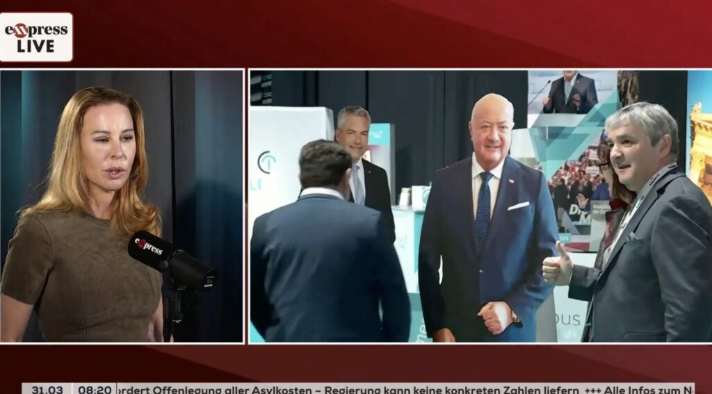 ÖVP-Pappkarton-Figuren