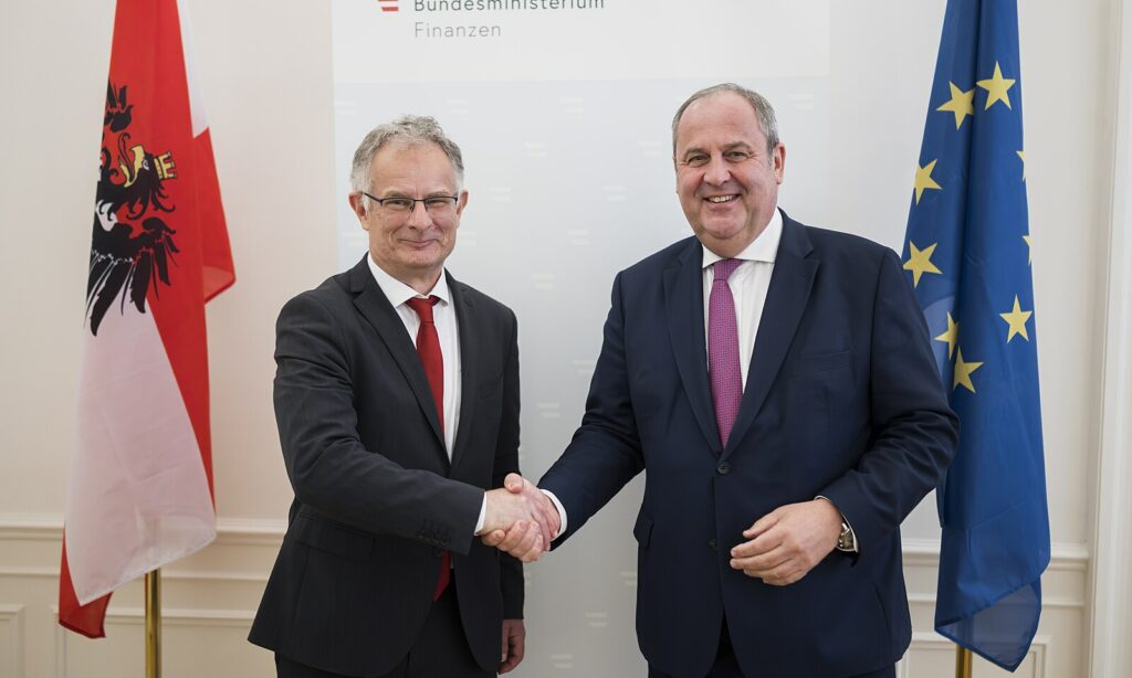 Markus Marterbauer und Josef Pröll