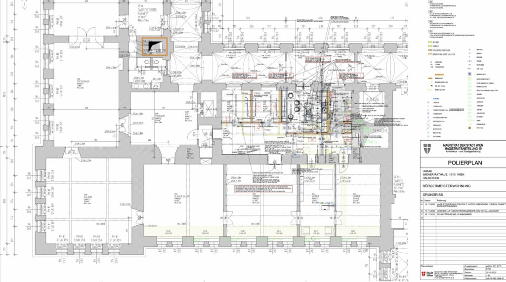 Plan von Bürgermeisterwohnung