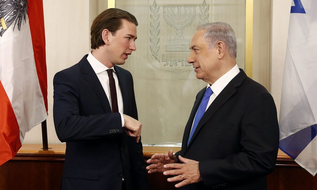 Sebastian Kurz und Benjamin Netanjahu