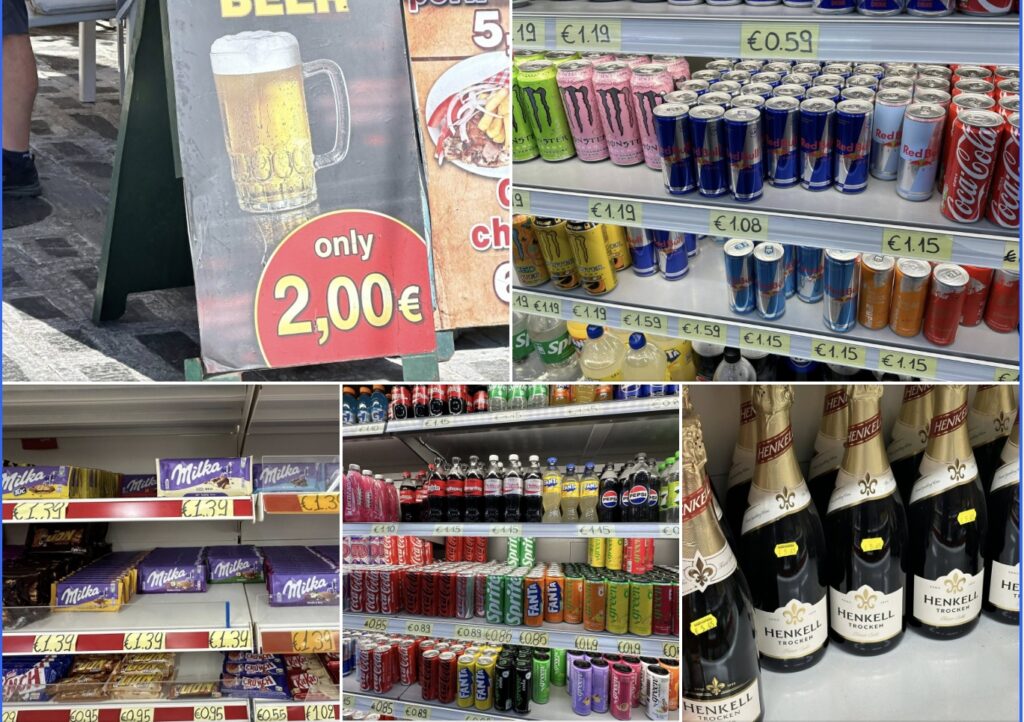 Supermarkt-Preise in Griechenland