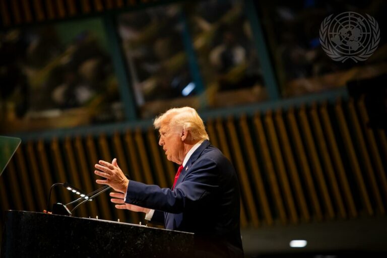 Trump hält Van der Bellen und Stocker Spiegel vor — UN Photo/Laura Jarriel