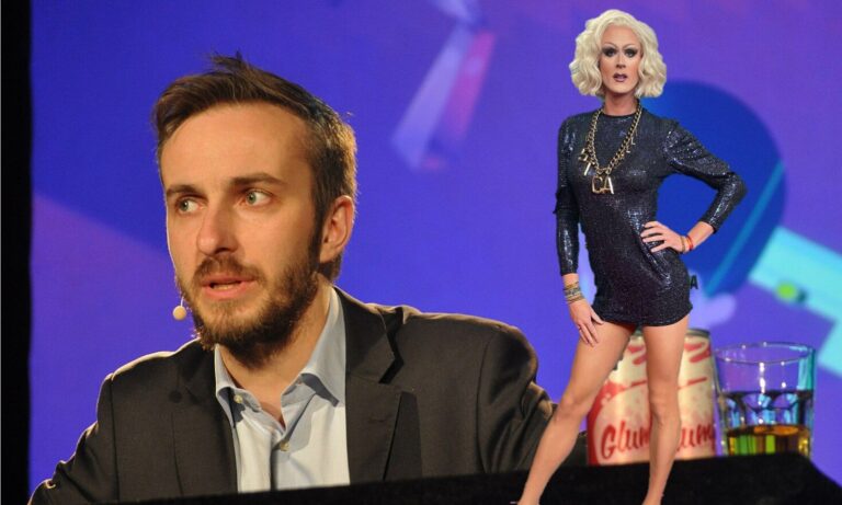 Böhmermann und Dragqueen — Mario Olszinski / Wikimedia CC BY-SA 4.0 / Jonas Rogowski / Wikimedia CC BY-SA 3.0