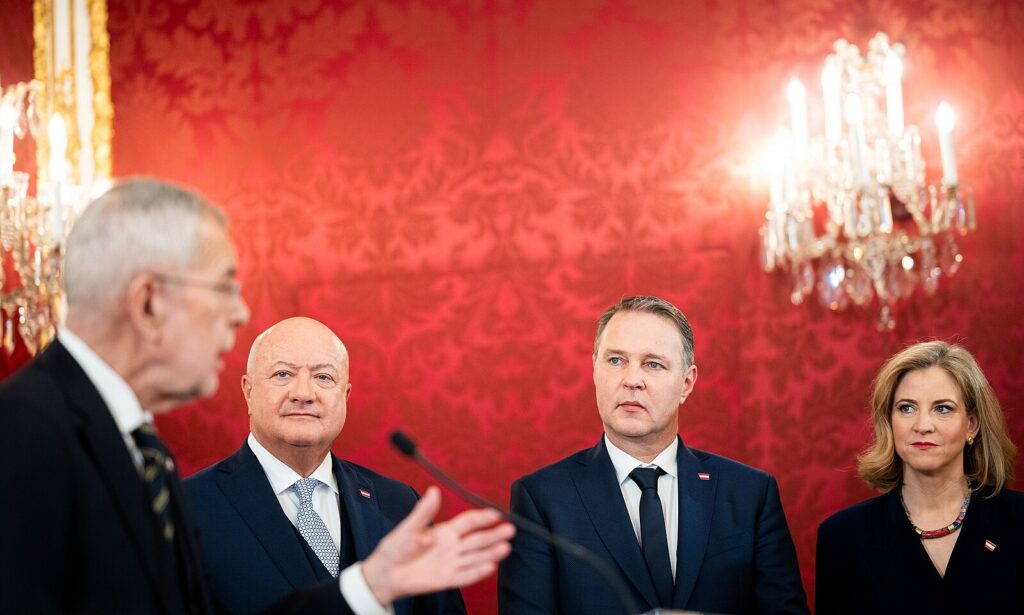 Van der Bellen, Stocker, Babler, Meinl-Reisinger
