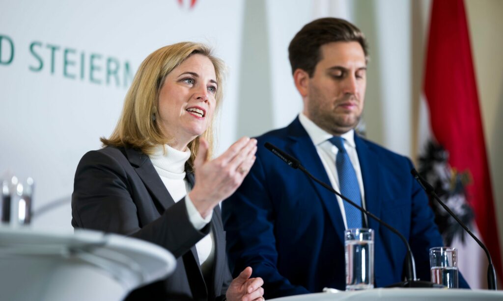 Staatssekretär Alexander Pröll und Beate Meinl-Reisinger