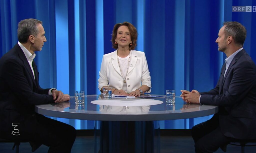 Christian Kern, Patricia PawlickI und Matthias Strolz